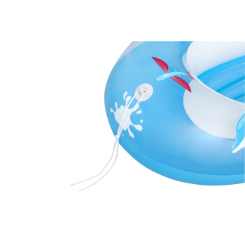 Dmuchany Ponton do pływania Delfinek dla dzieci 3+ BESTWAY 102x69cm + Dmuchane dno + Mocne uchwyty